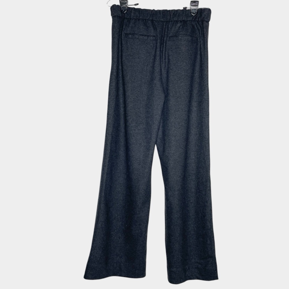 Banana Republic Gray Wool Blend Cropped Trouser Pants Wide Leg Size 6 Office - Picture 5 of 11